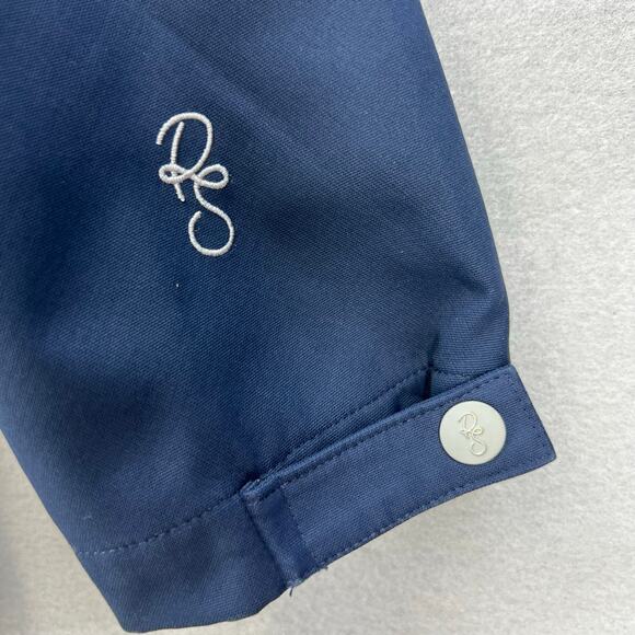 Roamers & Seekers Rain Jacket Men's L Blue Grey Globetrotter Log It Lined EUC - Picture 6 of 10